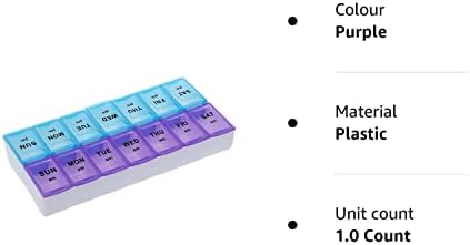 Haobase Seven Day AM and PM Pill and Tablet Storage Box with compartments