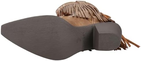ROPER Womens Fringes Snip Toe Casual Boots Mid Calf Mid Heel 2-3" - Brown - Size 10 B | Image 4