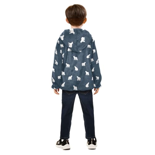 Boys' Fleece Hoody Jacket Zip Up Coat Warm Fall Winter Plush Jacket Polar Bears Long Sleeve Outerwear4