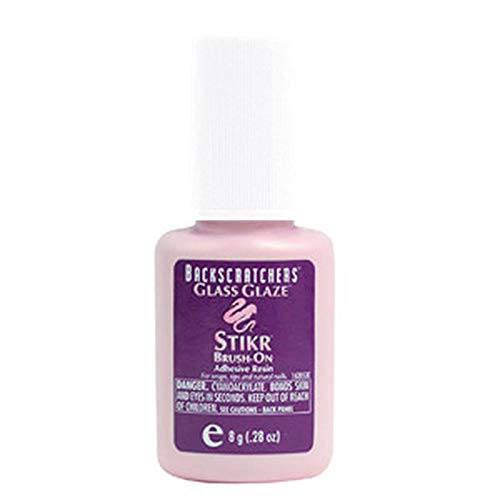 Backscratchers Extreme Glass Glaze Stikr Brush-On, 0.28 Fluid Ounce