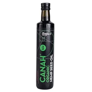 Biologische hennepzaadolie vervaardigd door Canah 500 milliliter – Veganistisch, koudgeperst, ongeraffineerd, rijk aan…