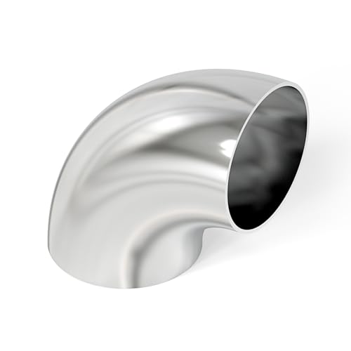 TAISHER 1PCS 304 Stainless Steel 1.75″ 90 Degree Mandrel Bend Elbow – Thickness 16GA/.065”Wall, for Stair Handrail.