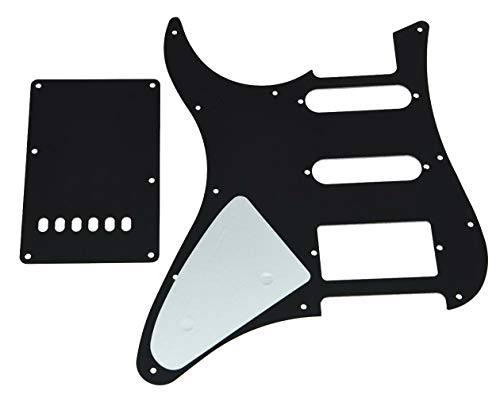 KAISH Pickguard en acier rapide 3 plis avec plaque arrière Trem pour guitare Yamaha Pacifica Noir - Les Beatles, Paul McCartney, John Lennon, RIngo Starr, George Harrison KAISH Pickguard en acier rapide 3 plis avec plaque arrière Trem pour guitare Yamaha Pacifica Noir – Image 3