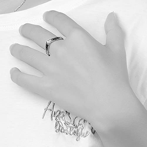 Jude Jewelers Stainless Steel Knot Pattern Chevron Style Wedding Promise Statement Anniversary Valentines Ring2