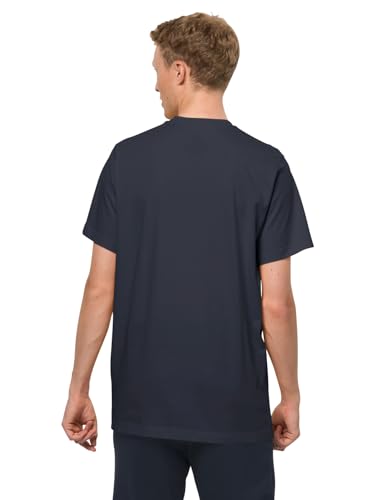 Jack Wolfskin Herren Essential M T Shirt Shortsleeve, Night Blue, S EU – Ansicht 4