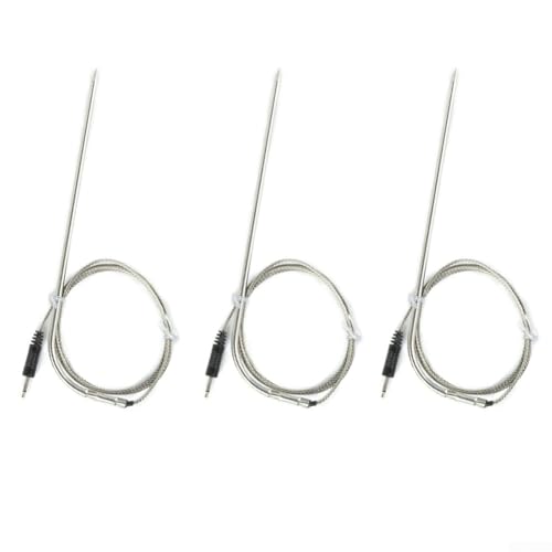 ZYNCUE 1,3 m Sonden-Sensor, 3 Stück, Ersatzsonden-Sensoren für Grillthermometer, kompatibel mit Inkbird Grillthermometer, ± 1 ℃/± 1,-13,3 °C Temperaturgenauigkeit – Bild 4