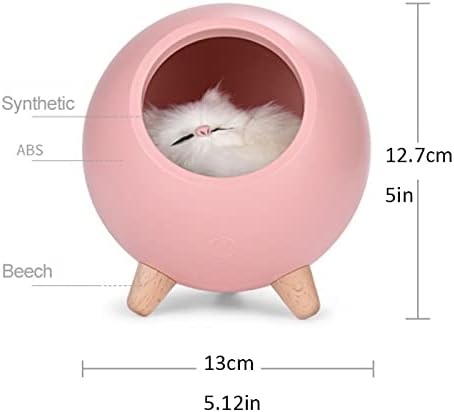 Miniatura 2 de TONONE Lámpara de mesa con bonito gato LED luz nocturna para decoración del hogar luz de ambiente recargable por USB atenuación continua regalo de