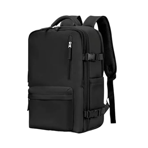 RUWLFE Viaje Cabina Avion Mochila de Viaje for Mujer, Mochila de Equipaje de Cabina de avión, Bolsa for Ordenador portátil, Mochila de Gran Capacidad(Black)