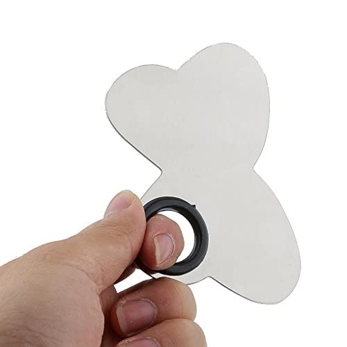 Image of Brain Freezer Shiny Makeup Palette With Stainless Steel Round Shape Spatula, 100 g (Butterfly Silver)