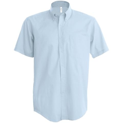Kariban - Camisa Manga Corta Modelo Oxford Cuidado fácil Cover