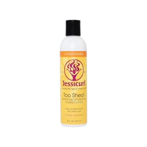 Jessicurl, Too Shea! Extra Moisturizing Conditioner for Curly Hair, Citrus Lavender, 8 Fl oz. Leave in Conditioner for Dry Hair, Anti Frizz Hair Products Cover
