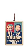 United States USA President Presidential Election Voting 2024 Party White House Candidates - 3D Color Printed Engraved Wooden Christmas Ornament (Trump Vance)
