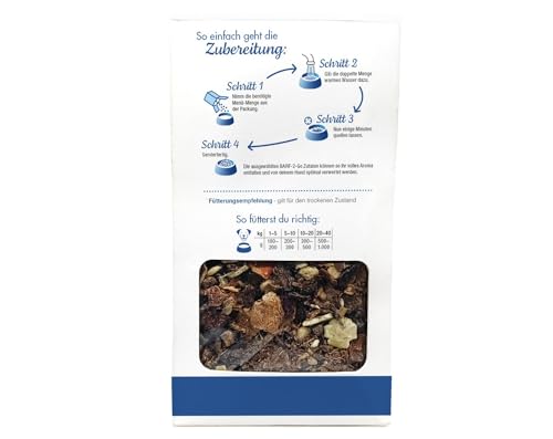 TACKENBERG Complete – Barf 2 Go-Menü vom Rind mit Balance Fit für Hunde, 500 g