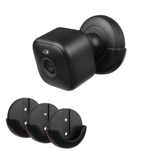 TIUIHU Power Adhesive Wall Mount for Blink mini 2 Camera,Wall Mount for Blink Mini 2 camera,No Drill No Screws Mount?3pack-black?