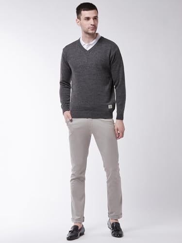 Image of Pivl Men's Winter V Neck Solid Sweaters ||Winterwear||