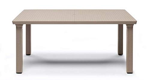 Scab Rudiano SAB345 Tavolo Intrecciato, Tortora