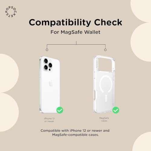 Image of PopSockets Phone Wallet for MagSafe, Phone Card Holder with Grip, Hello Kitty - Cinnamoroll