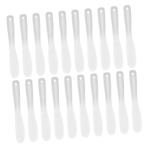 NULYLU 20pcs Makeup Spatula Set Beauty Spatulas for Creams Facial Tool Portable Makeup Scoop Silicone Cosmetic