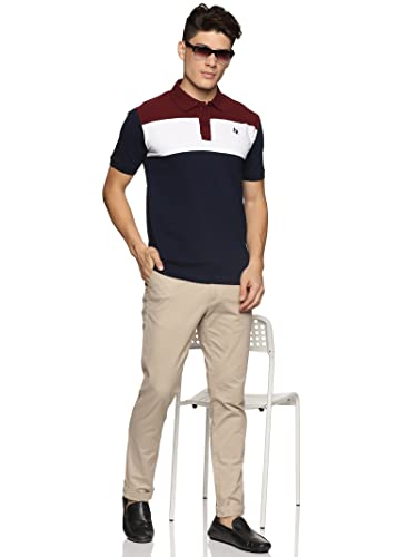 Image of ADRO Men's 100% Cotton Regular Fit Polo T-Shirt