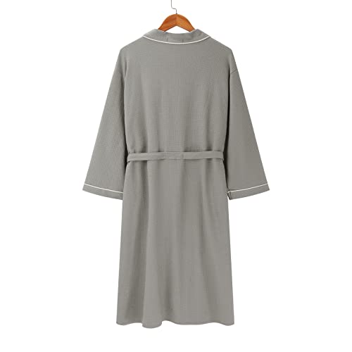 Womens Wrap Robe Women Kimono Robes Long Knit Bathrobe Lightweight Soft Knit Sleepwear Bath Robe Women Towel Material Medium 1-Grey Womens Wrap Robe Women Kimono Robes Long Knit Bathrobe Lightweight Soft Knit Sleepwear Bath Robe Women Towel Material Medium 1-Grey