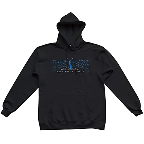 Thrasher Magazine Men's Pyramid Black Long Sleeve Pullover Hoodie S