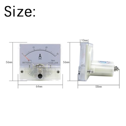 Ampèremètre analogique 85C1-A jauge de courant DC 1A pour tableau