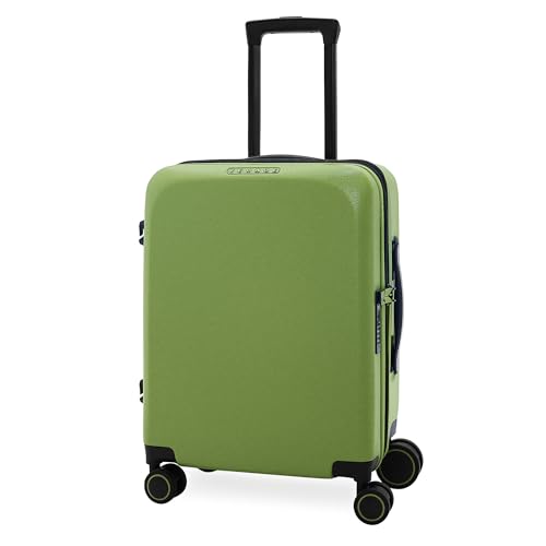 Image of Verage Luxe Freeland Cabin & Check-in Hardsided Trolley Bags for Travel, Expandable Hardshell Suitcase with Spinner Wheels, TSA Approved Lock Luggage (Carry-On 20-Inch, Green)