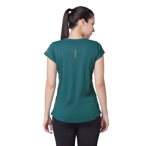 Image of berge' Ladies Polyester Dry Fit Western Shirts & Tshirts for Women, Quick Drying & Breathable Fabric, Gym Wear Tees & Workout Tops|Half Sleeve T-Shirt|Running Tshirts for Women