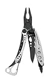 LEATHERMAN - Skeletool Lightweight Multitool with Combo Knife and Bottle Opener, Limited Edition Black/Silver
