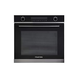 Russell Hobbs RHEO7201DS Midnight Collection Built-in 59.5cm Tall & Wide Multi-functional Electric Fan Oven, Dark Steel