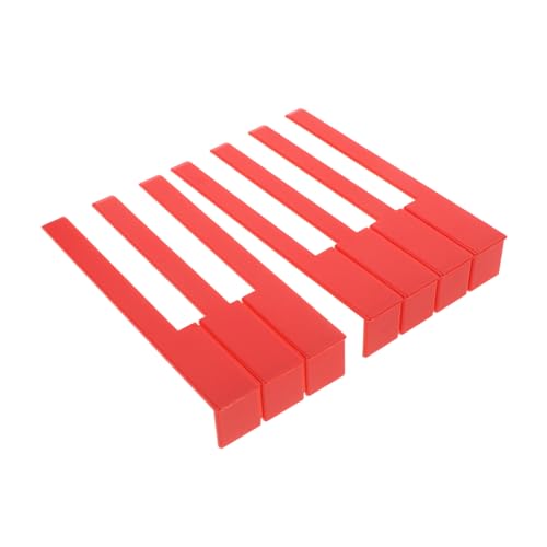 GALPADA 1 Set Vibrant Piano Keytops Replacement Plastic Covers for Key Protection Aesthetic Enhancement Easy Application for All Pianists Piano Accessory