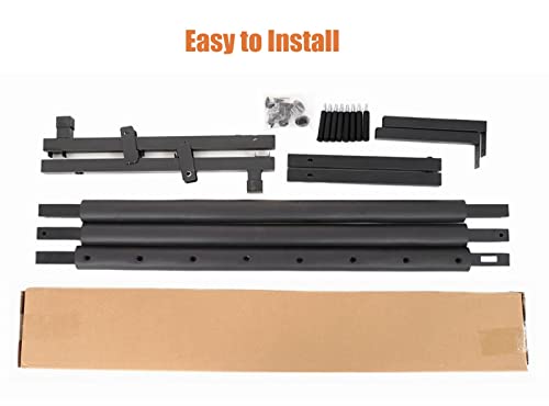 Support de rangement raquettes badminton pliable en métal noir anti encombrement pour garage - 6