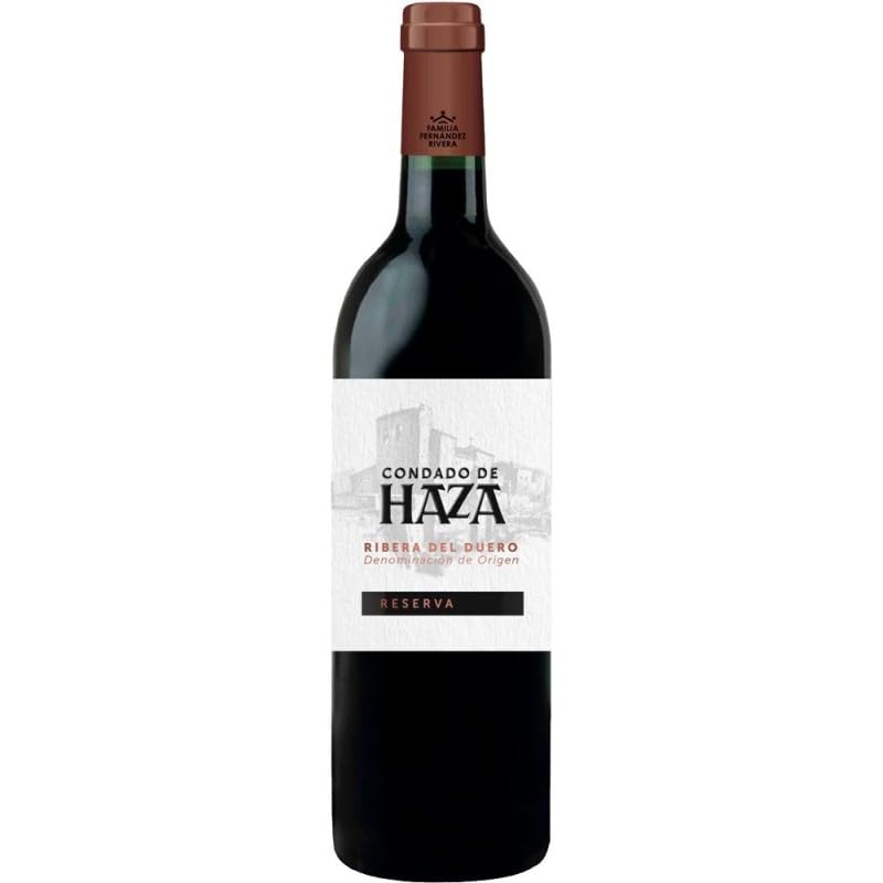 Condado de Haza Reserva, vino tinto con crianza prolongada que refleja la elegancia y profundidad de la Ribera del Duero en cada copa| 1 botella