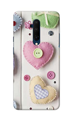 Image of PRINTFIDAA Heart Shape Hard Back Cover for OnePlus 7T Pro /OnePlus 7 Pro Back Cover -(P6) KAT1010