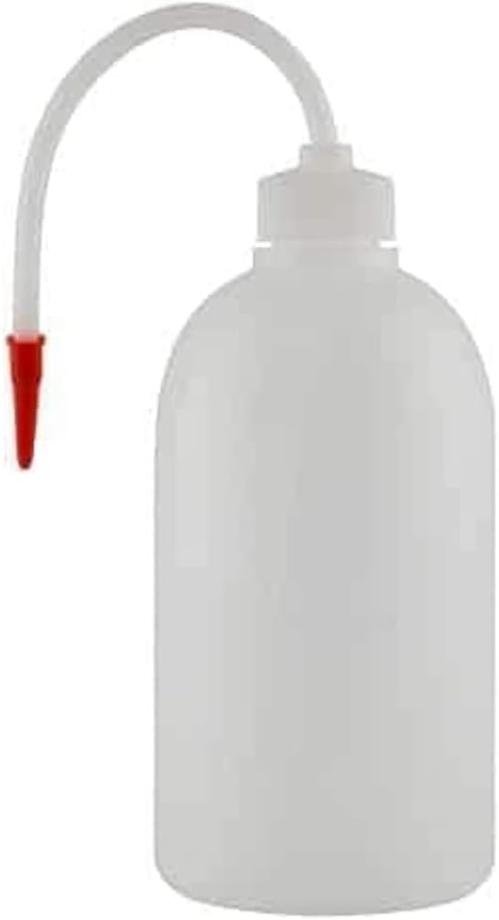 AANIJ® Plastic Wash Bottle for Laboratory 1000 ml Squeeze Bottle with Nozzle | LDPE Chemical-Resistant Bottle for Water, Science Lab & School Use Pack of (1)