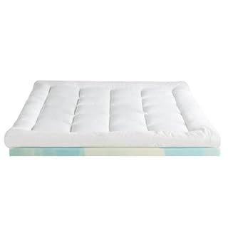 Zinus Topper Materasso 160x190 cm – Spessore 10 cm – Schiuma Cooling Airflow – Traspirante e a Rigidità Media – Certificato OEKO-TEX – Lavabile in Lavatrice