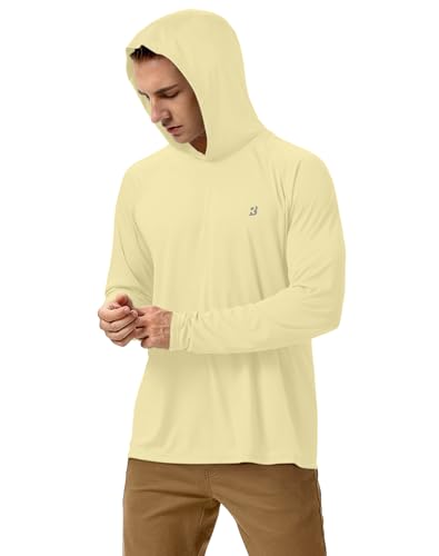 Image of Roadbox Mens Fishing Sun Hoodie, Long Sleeve UPF 50+ UV Protection Shirts