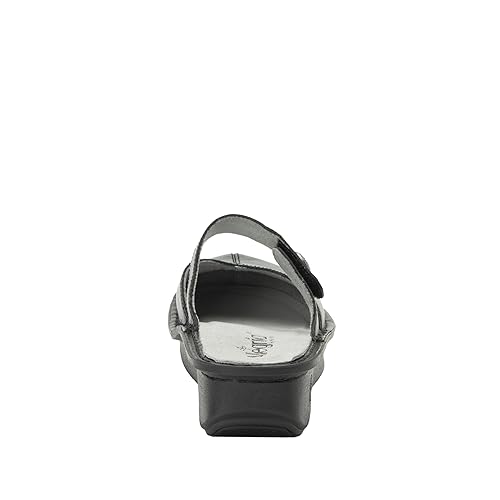 Image of Alegria Women Kamila - Timeless Comfort, Arch Support and Style for Everyday Elegance - Nursing and Healthcare Professionals Slip-Resistant Mules - Open Back Leather Comfort Walking Clog Shoes