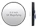 EMILYSTORES 5X Magnifying Mirror with Suction Cup Fixture 5.5 Inch Makeup Mirror