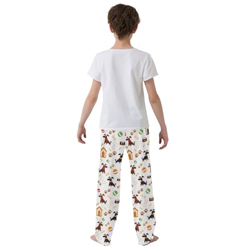 ZZKKO Dogs Boys Pants for Kids Jogger Pants with Pockets S-XL3