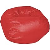Classic Bean Bag Chair Color: Red Matte
