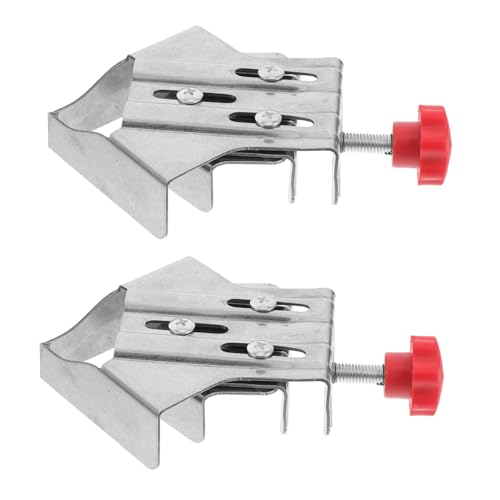 Unomor Woodworking Clamp Adjustable Angle Jaw 2 Pieces Right Angle Clamps Single Hand Operation for Clamping