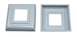 abdeckrosette kunststoff Aussenmaß: 50x50mm , Innenmaß: 20x20mm , Höhe: 9mm