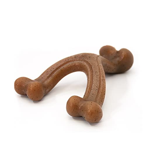 Image of Nylabone Strong Chew Gourmet Style Wishbone Dog Chew Toy, Bacon Flavor