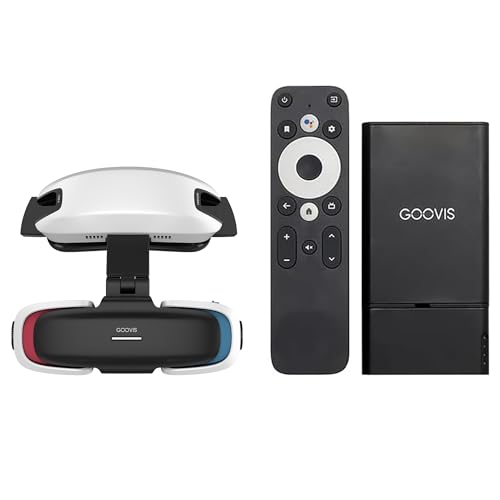 GOOVIS Art XR Head Mounted Display with D4H1 Media Player – 110'' FHD Micro-OLED Video Display,...