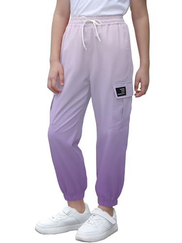 Image of Cromoncent Girls & Womens Camo Print Cargo Pants Outdoor Lightweight Jogger Baggy Pants, 6 Years - XX-Large