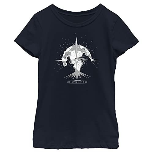 STAR WARS Explosive Duel Graphic Girls Short Sleeve Tee Shirt