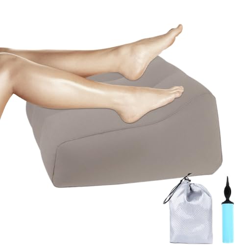 Almohada Para Elevación Piernas: Ajustable 31,5 Pulgadas, Almohada Inflable Portátil Para Rodillas, 3 Modos De Altura | Soporte De Recuperación Dolor Espalda, Embarazo, Caderas, Tobillos, Cama, Sof