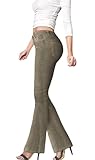 Hybrid & Company Super Comfy Stretch Women 58 Pockets Corduroy Boot Cut Pants P21951BL Olive 5