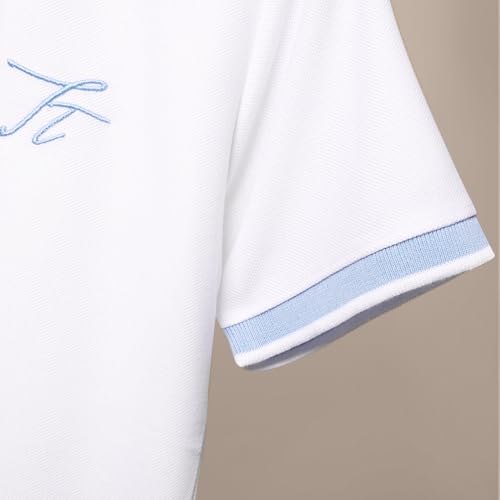 Image of TotzTouch Boys Premium Polo Collar Tshirt Combo with Zipper Closure Color White & Black Age 6 Years to 15 Years